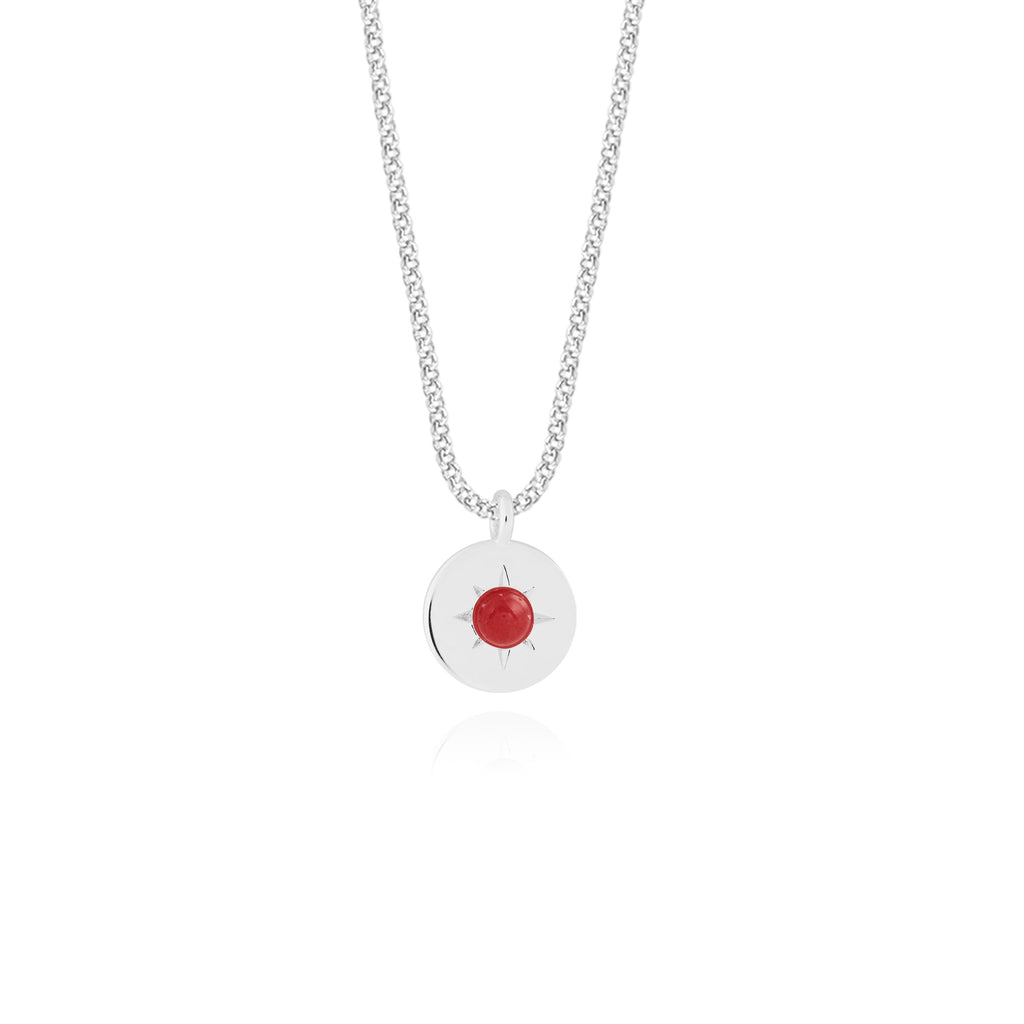 Joma Jewellery Birthstone a little Necklace January Garnet