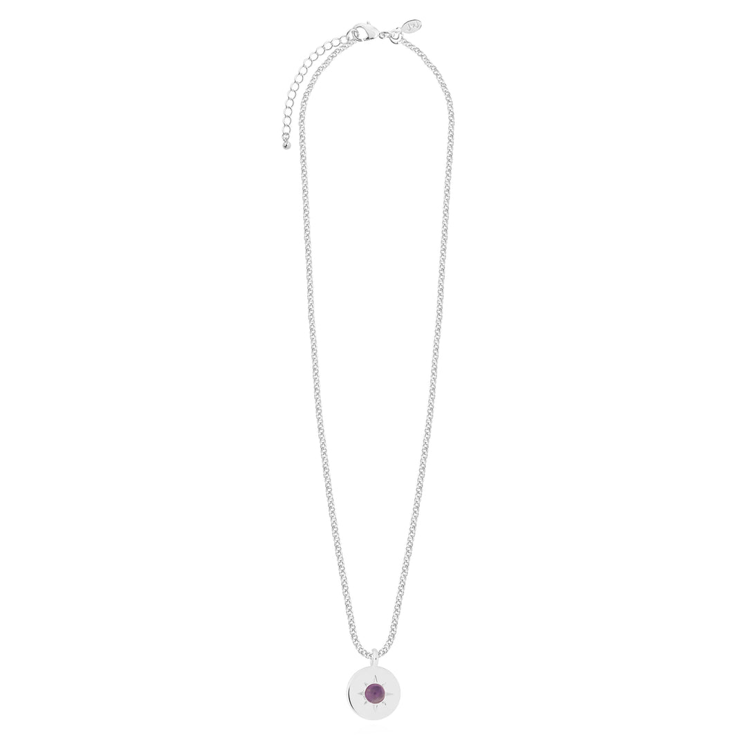 Joma Jewellery Birthstone a little Necklace February Amethyst