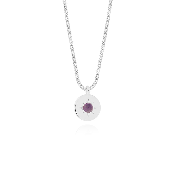 Joma Jewellery Birthstone a little Necklace February Amethyst