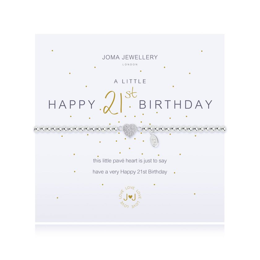 Joma Jewellery A Little Happy 21St Birthday Bracelet
