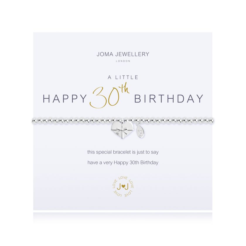 Joma Jewellery A Little Happy 30Th Birthday Bracelet