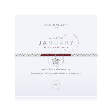 Joma Jewellery A Little Birthstone January Garnet