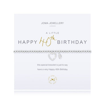Joma Jewellery A Little Happy 40Th Birthday Bracelet