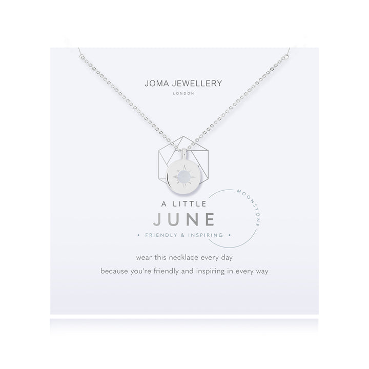 Joma Jewellery Birthstone a little Necklace June Moonstone