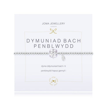 Joma Jewellery A Little Birthday Girl Bracelet (Welsh)