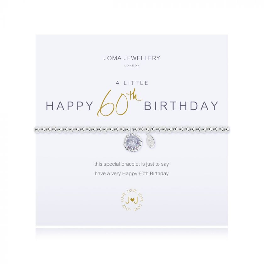 Joma Jewellery A Little Happy 60Th Birthday Bracelet