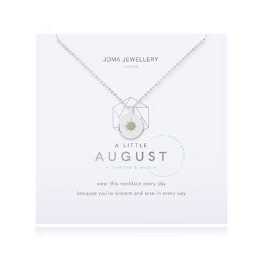 Joma Jewellery Birthstone a little Necklace August Aventurine