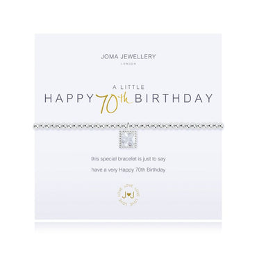 Joma Jewellery A Little Happy 70Th Birthday Bracelet