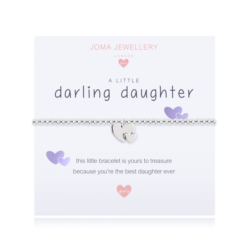 Joma Jewellery Children's A Little Darling Daughter Bracelet | Pale Purple