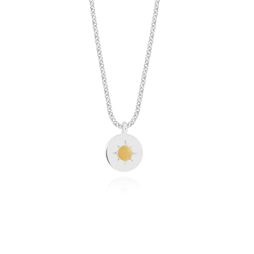 Joma Jewellery Birthstone a little Necklace November Yellow Quartz