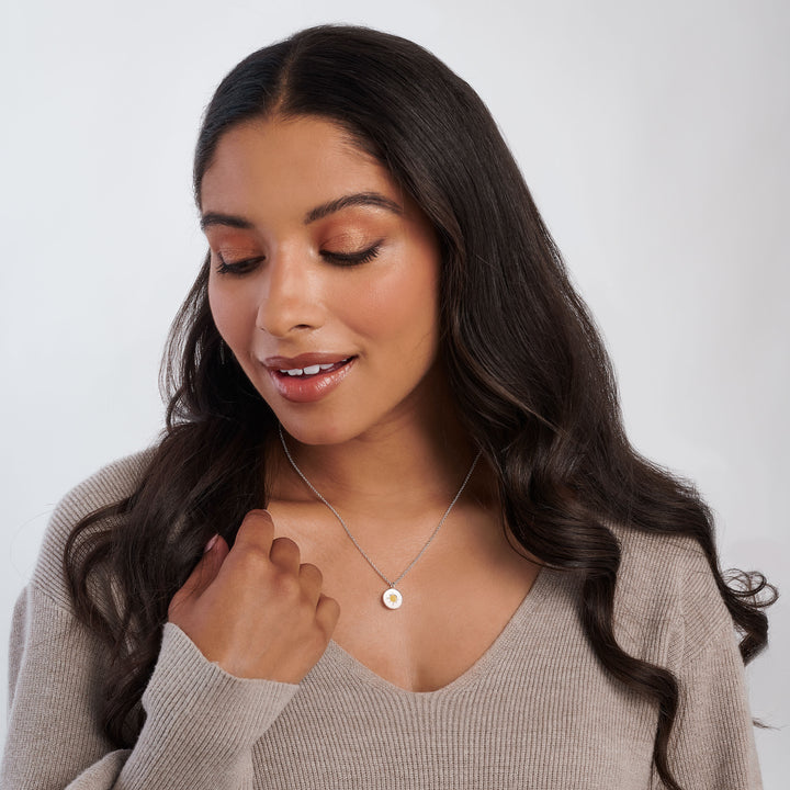 Joma Jewellery Birthstone a little Necklace November Yellow Quartz