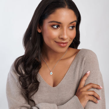 Joma Jewellery Birthstone a little Necklace December Turquoise