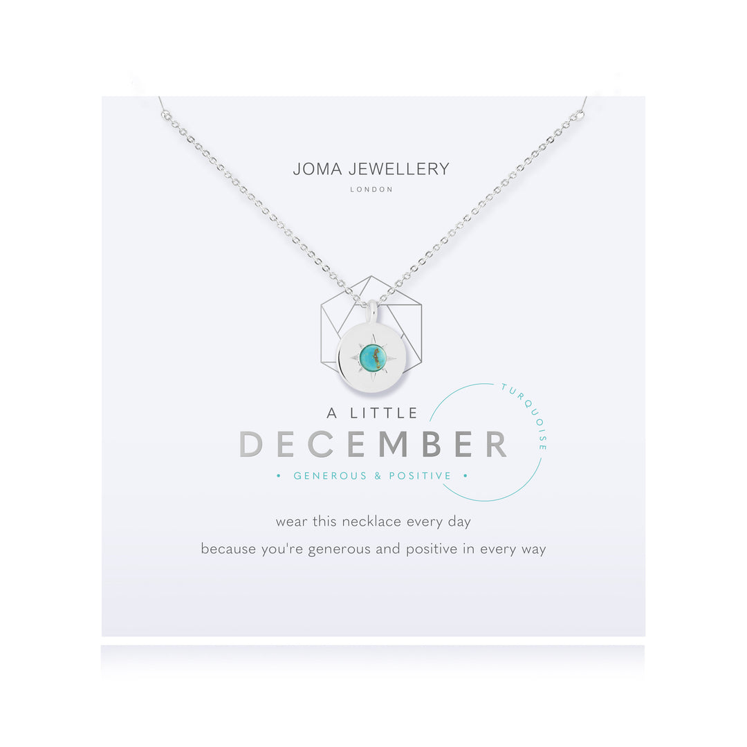 Joma Jewellery Birthstone a little Necklace December Turquoise