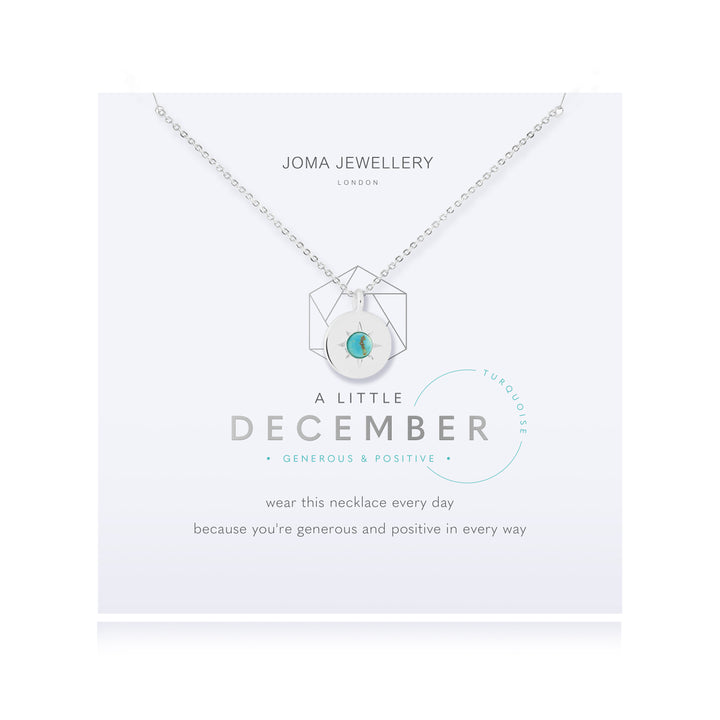 Joma Jewellery Birthstone a little Necklace December Turquoise