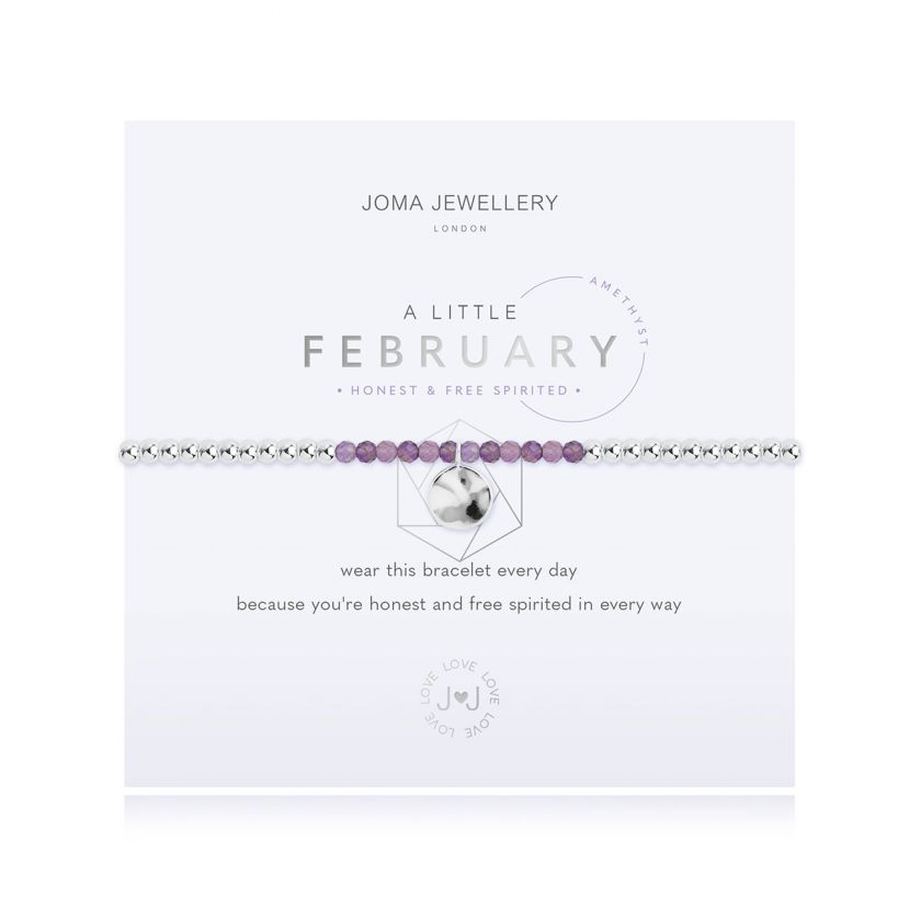Joma Jewellery A Little Birthstone February Amethyst