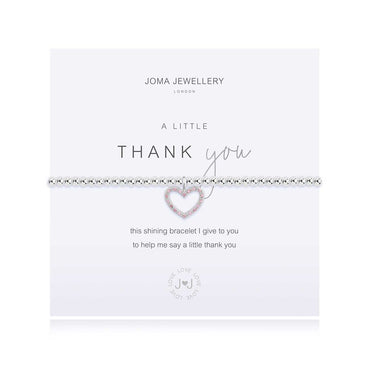Joma Jewellery A Little Thank you (pink heart) bracelet
