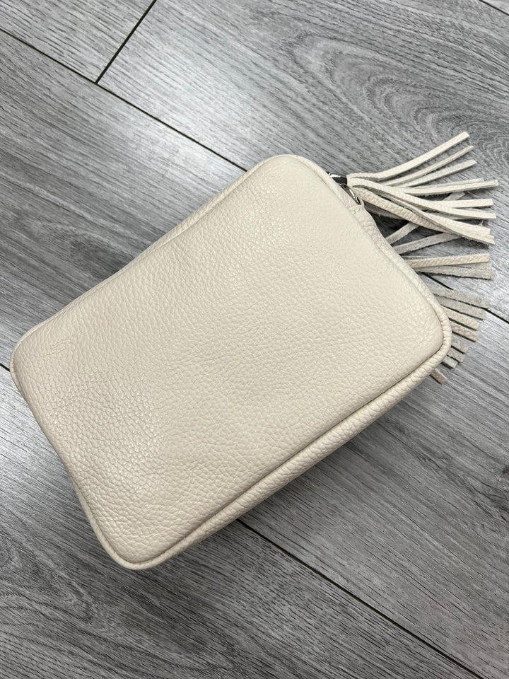 Italian Leather White Bag