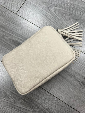 Italian Leather White Bag