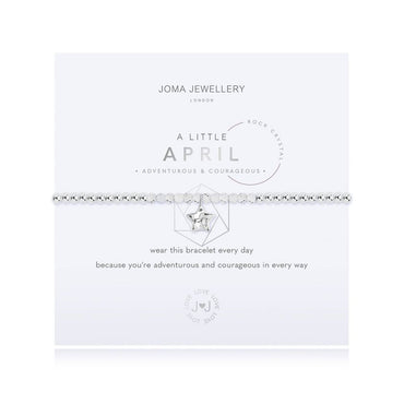 Joma Jewellery A Little Birthstone April Rock Crystal