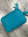 Italian Leather Turquoise Bag