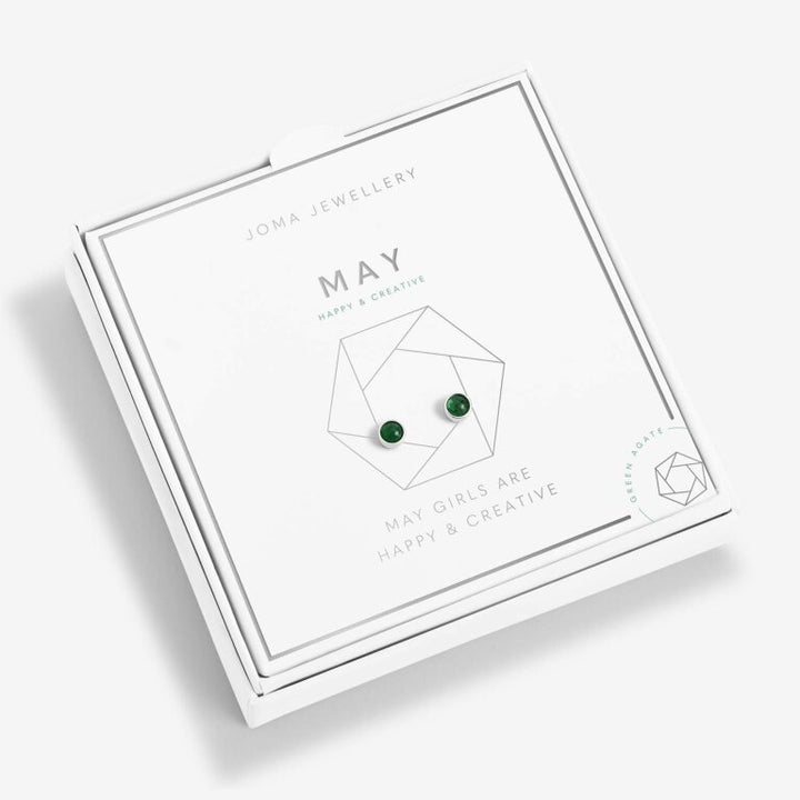 Joma May Birthstone Boxed Earrings