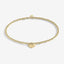Joma Anklet Gold Hammered Heart