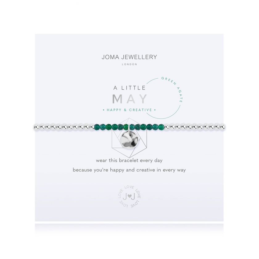 Joma Jewellery A Little Birthstone May Green Agate
