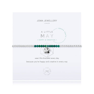 Joma Jewellery A Little Birthstone May Green Agate