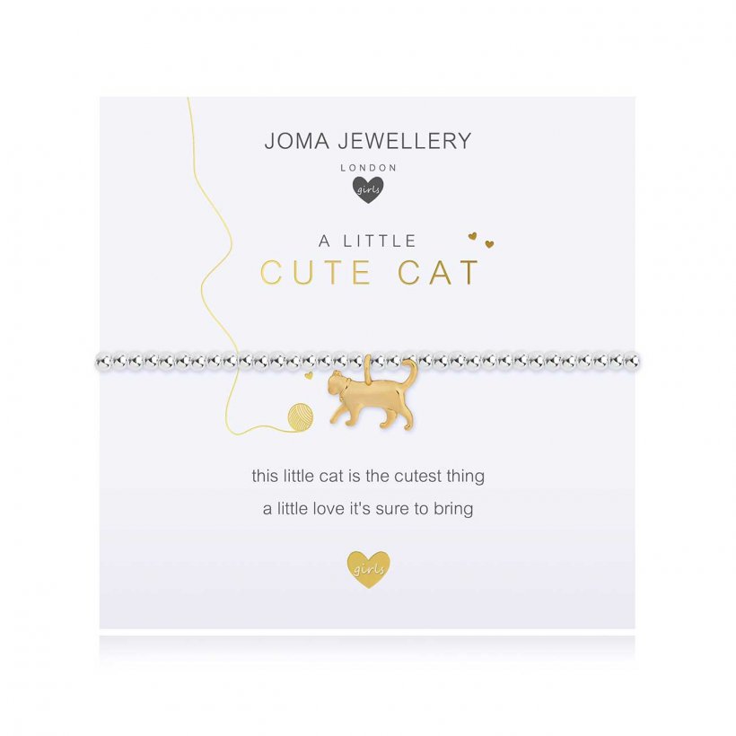 Joma Jewellery Children's A Little Cute Cat Bracelet