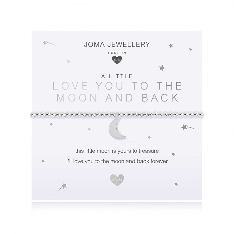 Joma Jewellery Children's A Little Love You To The Moon and Back Bracelet