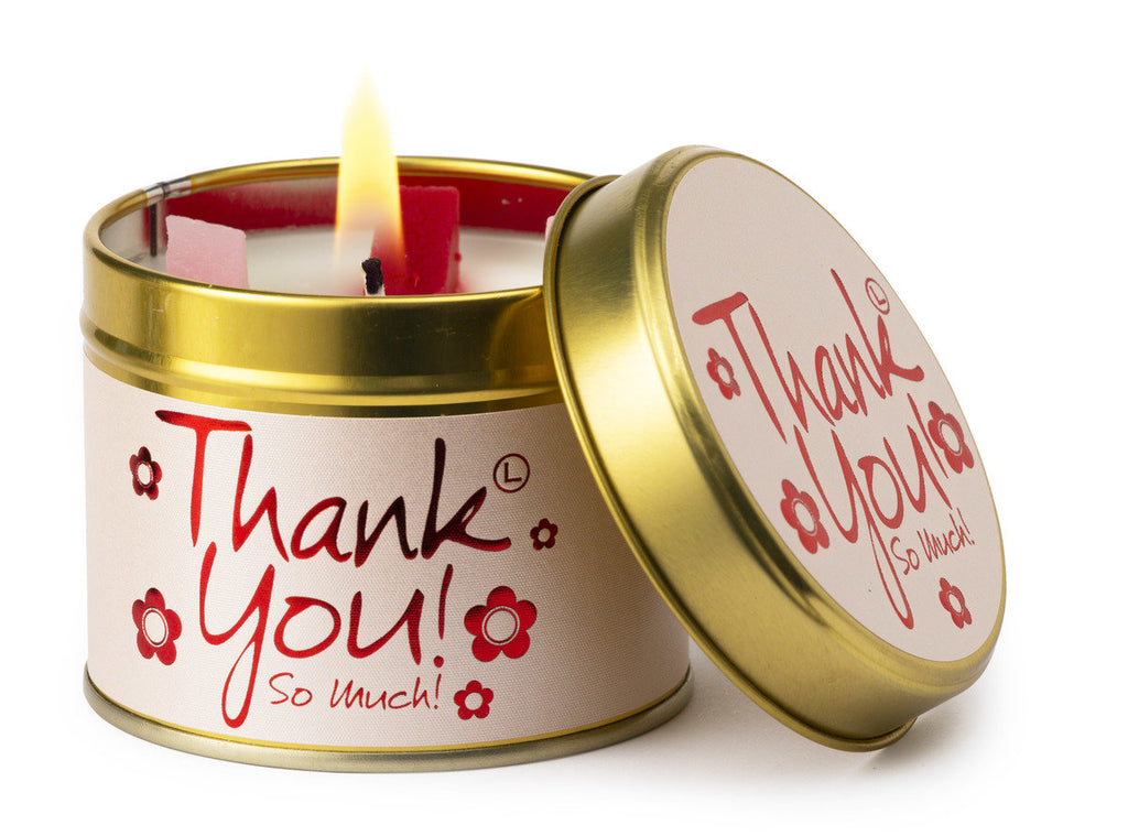 Lily Flame Candle Tin- Thankyou!