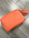 Italian Leather Orange Bag