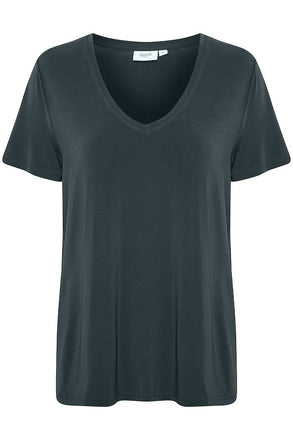 Saint Tropez Adelia Black V Neck T-Shirt