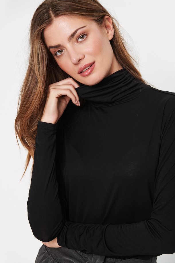 Saint Tropez Adelia Rollneck Black