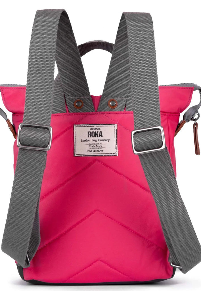 Roka London- Bantry B small backpack- Raspberry Nylon