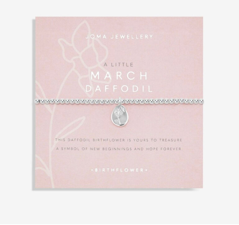 Joma Jewellery- Birthflower A Little March Bracelet- Daffodil