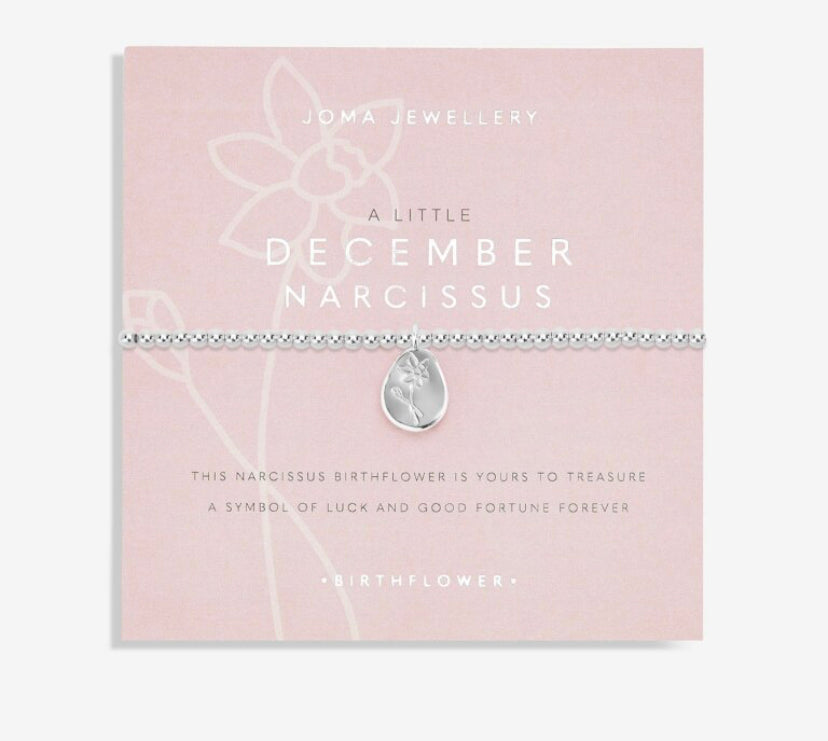 Joma Jewellery- Birthflower A Little December Bracelet- Narissus