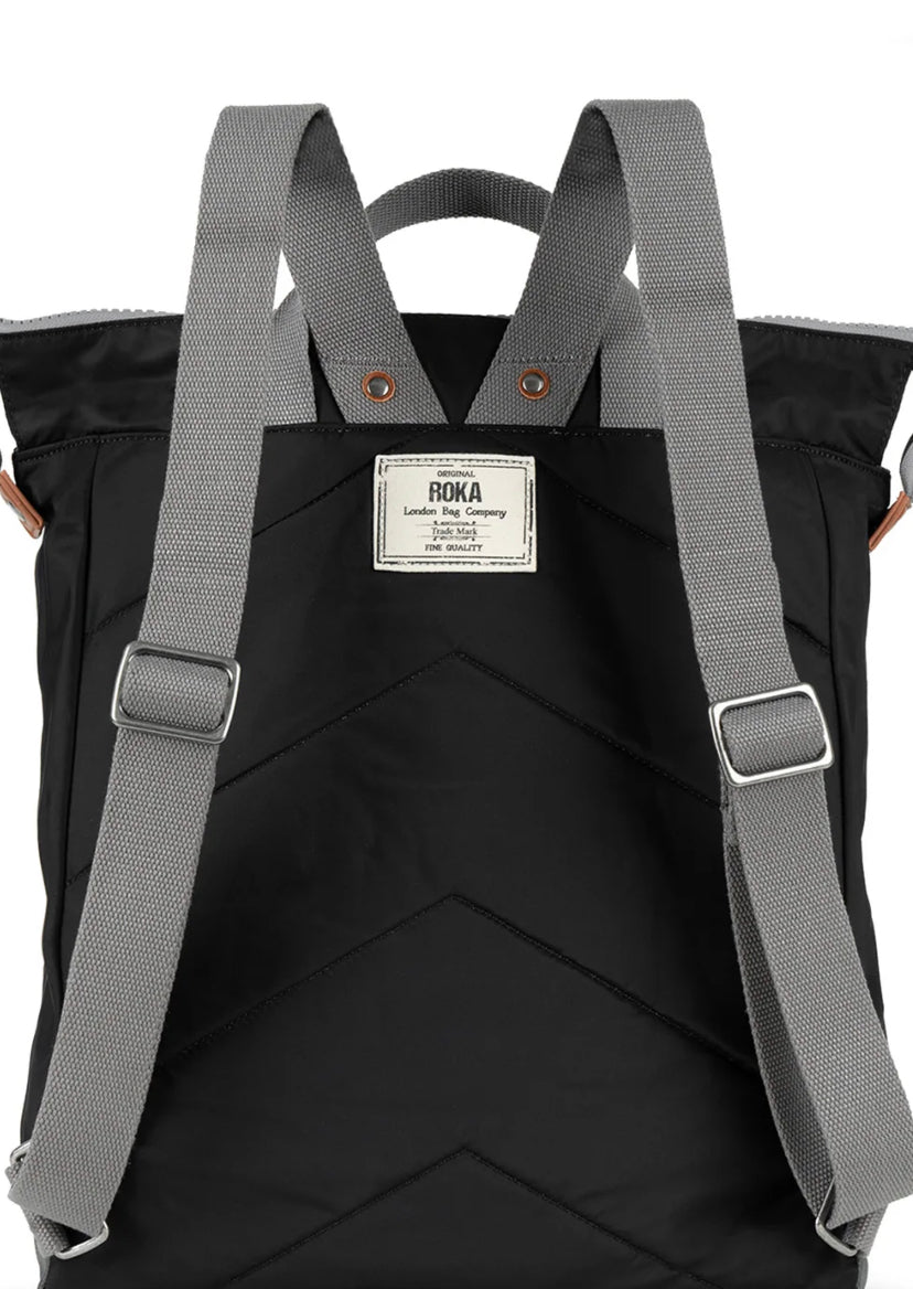 Roka London- Bantry B small backpack- Black nylon