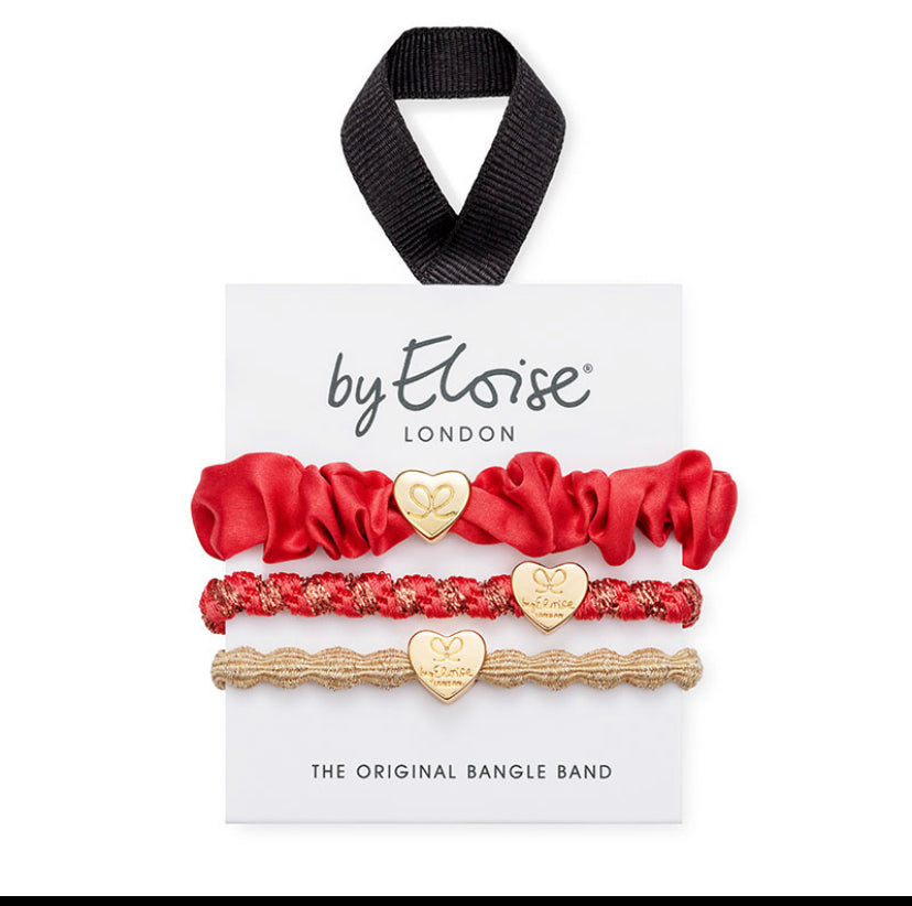 ByEloise Hair Bangle- Valentine Heart Set