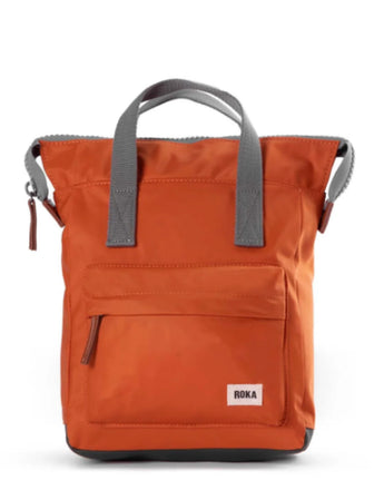 Roka London- Bantry B small Backpack- Burnt Orange Nylon
