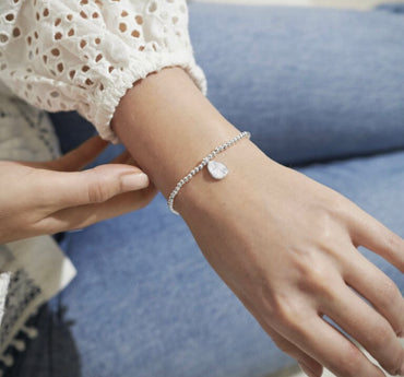 Joma Jewellery- Birthflower A Little January Bracelet -Snowdrop