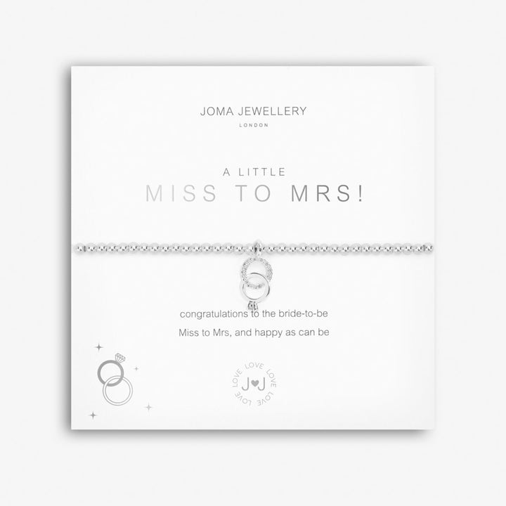 Joma Jewellery A LITTLE 'MISS TO MRS!' BRACELET