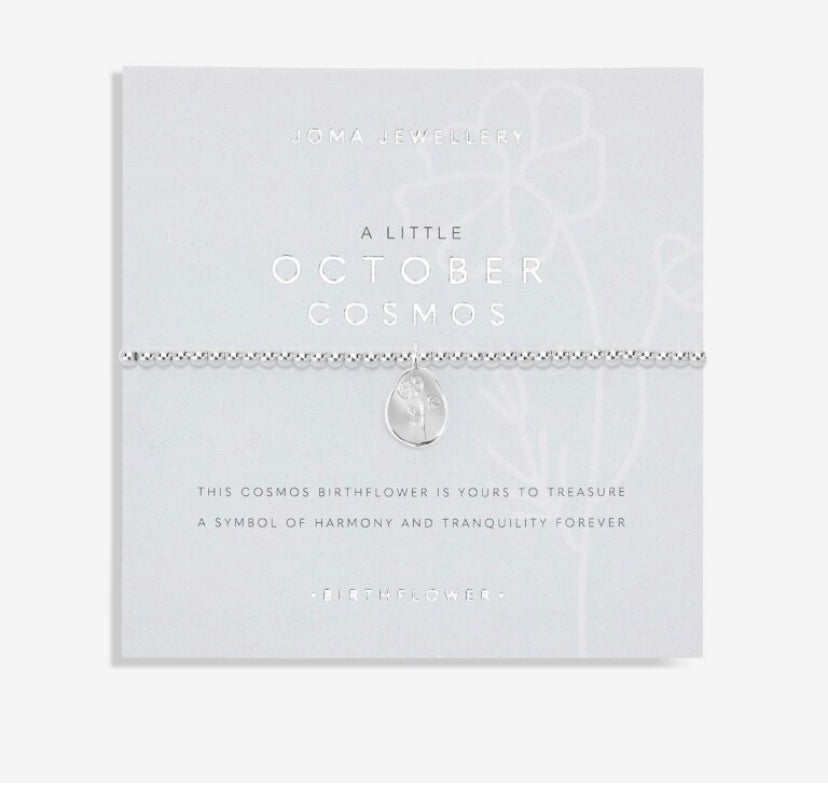 Joma Jewellery- Birthflower A Little October Bracelet- Cosmos