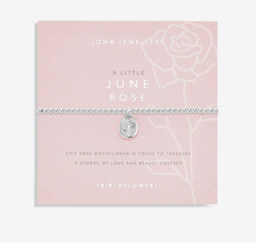 Joma Jewellery- Birthflower A Little June Bracelet- Rose
