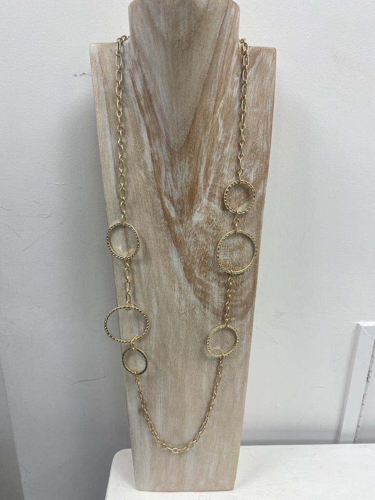 Envy Circles Necklace in Gold