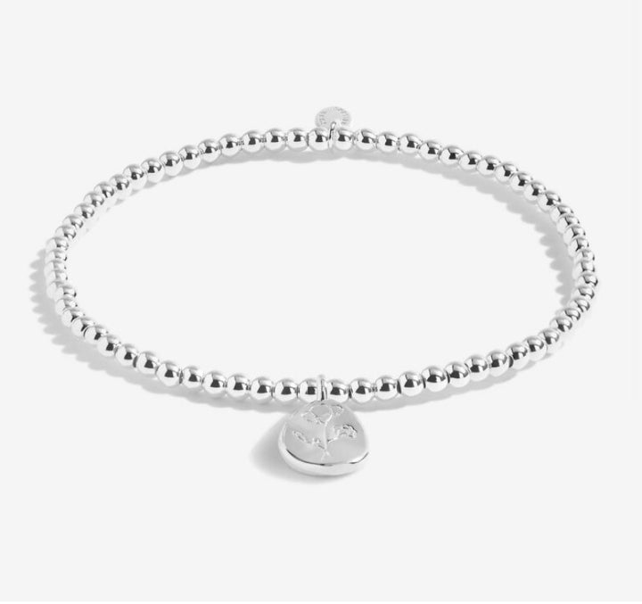 Joma Jewellery- Birthflower A Little August Bracelet- Poppy