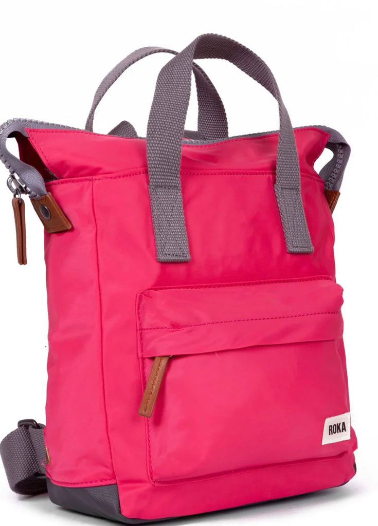 Roka London- Bantry B small backpack- Raspberry Nylon