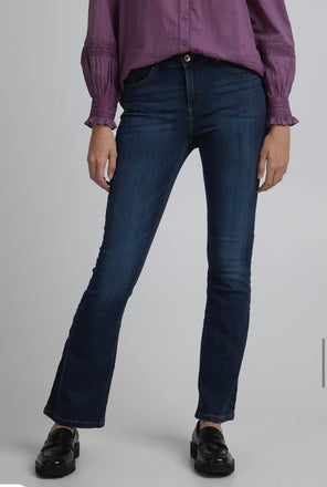 BYoung Lola Luni bootcut flare jeans- Dark Ink