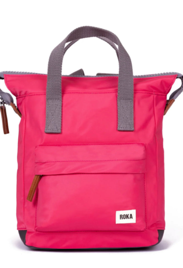 Roka London- Bantry B small backpack- Raspberry Nylon