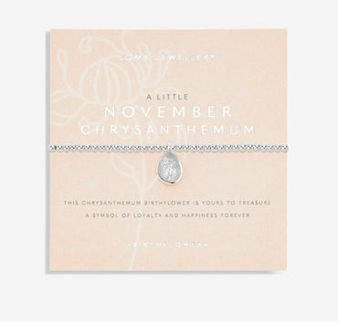 Joma Jewellery- Birthflower A Little November Bracelet- Chrysanthemum